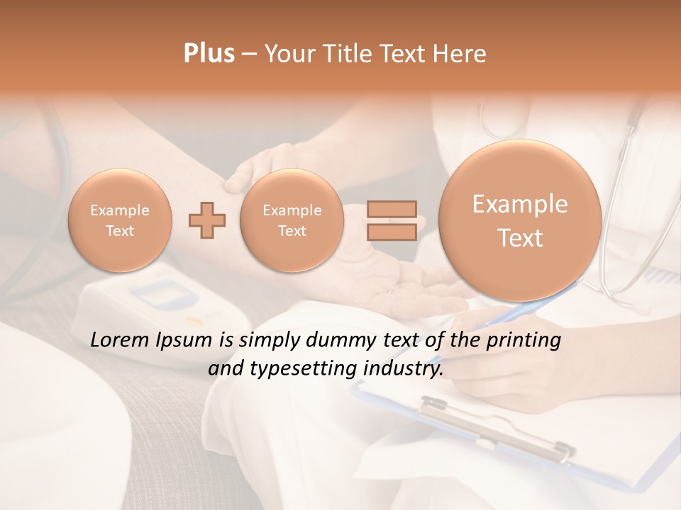 Senior Blood Hand PowerPoint Template