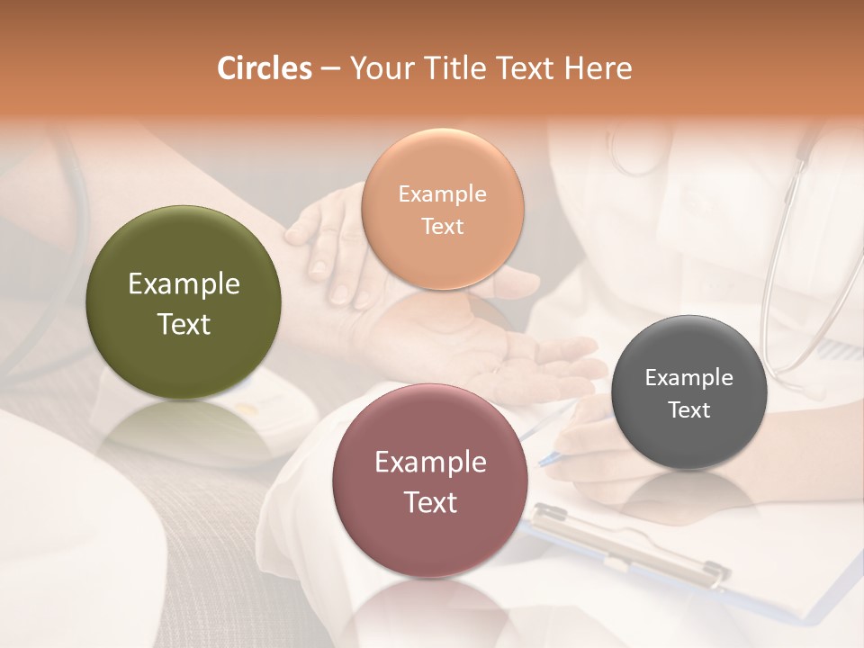 Senior Blood Hand PowerPoint Template