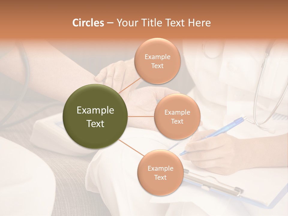 Senior Blood Hand PowerPoint Template