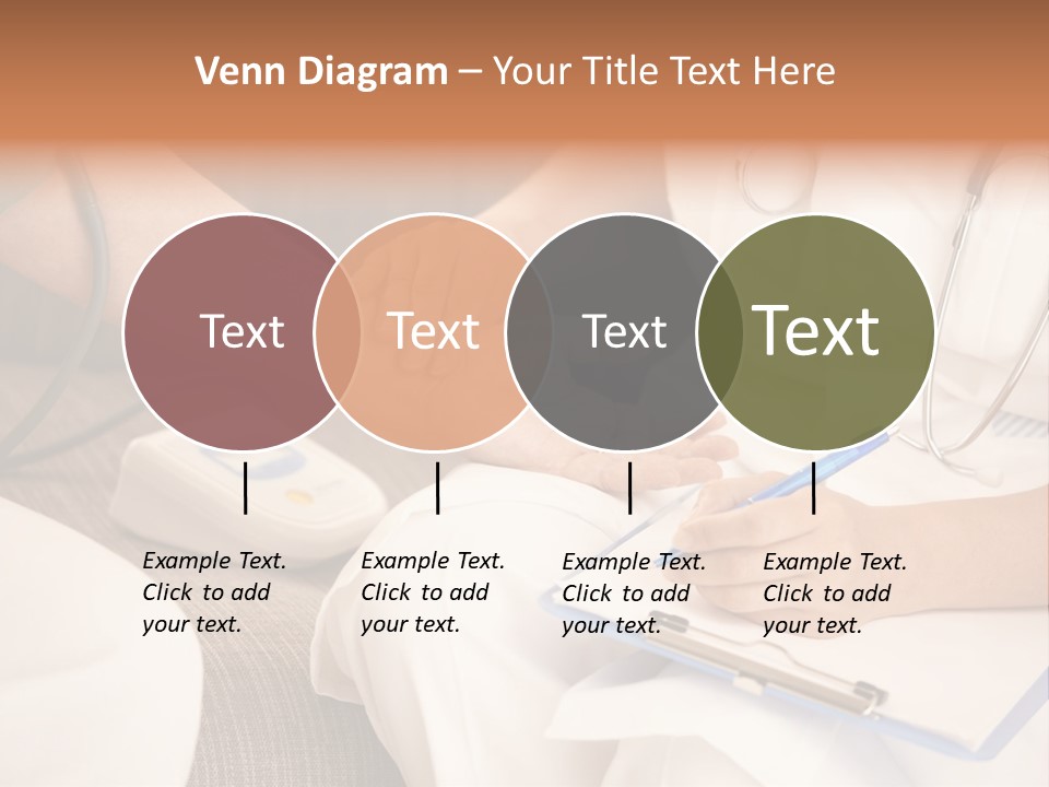 Senior Blood Hand PowerPoint Template