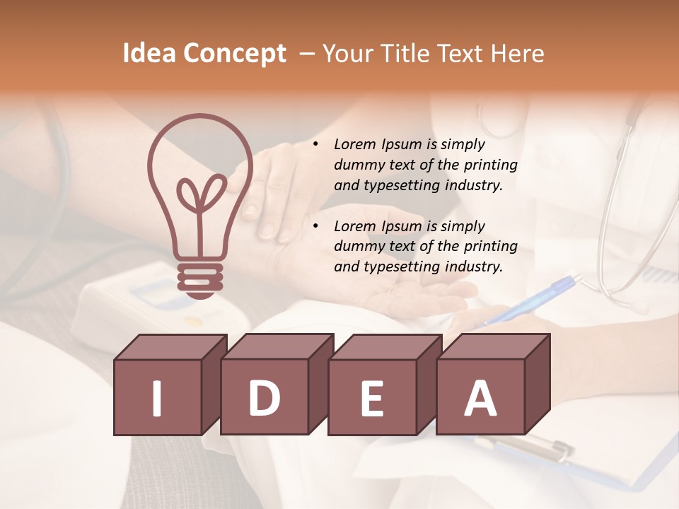 Senior Blood Hand PowerPoint Template