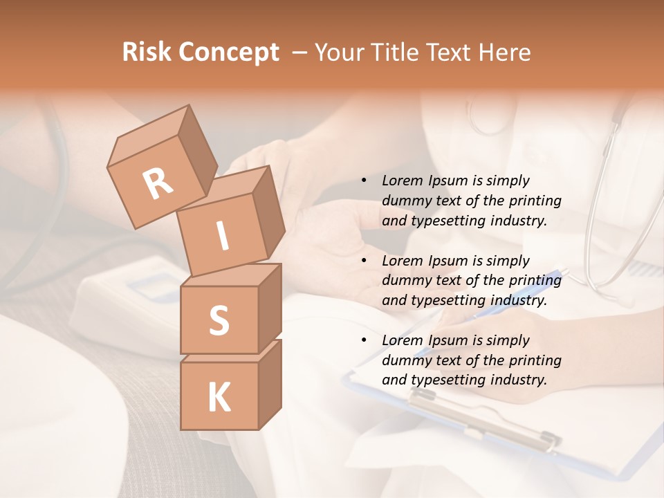 Senior Blood Hand PowerPoint Template