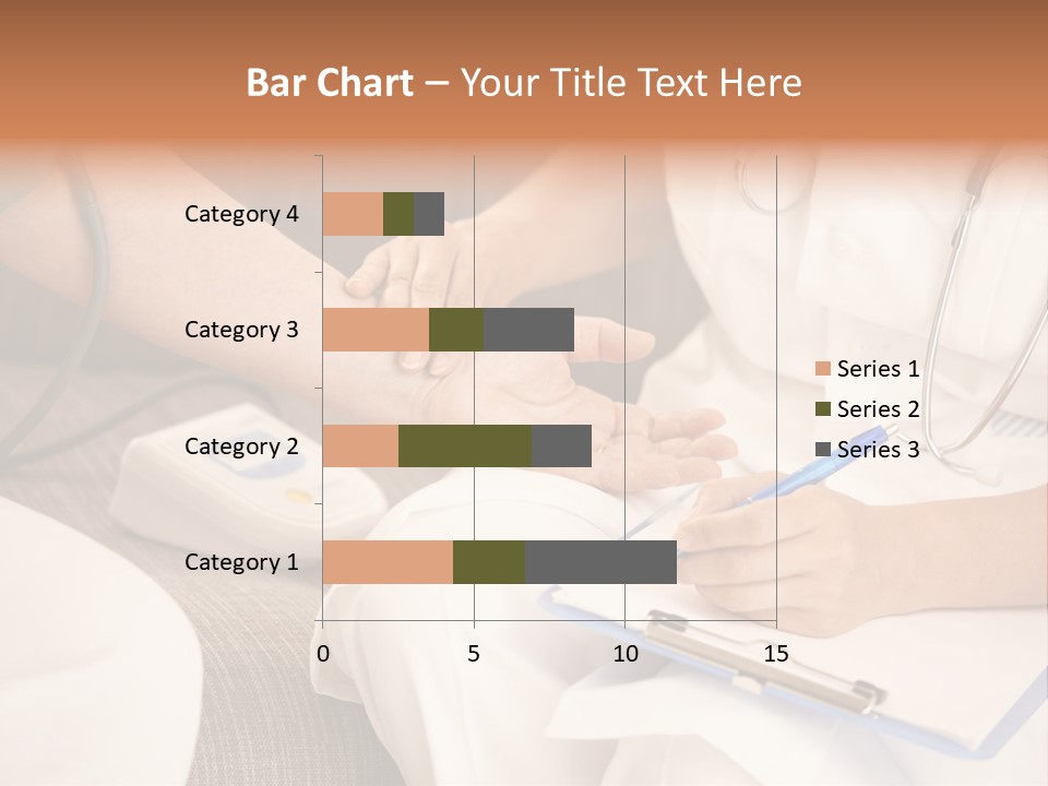 Senior Blood Hand PowerPoint Template