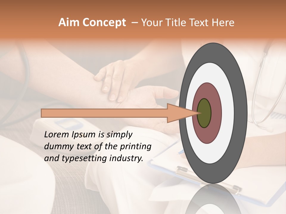 Senior Blood Hand PowerPoint Template