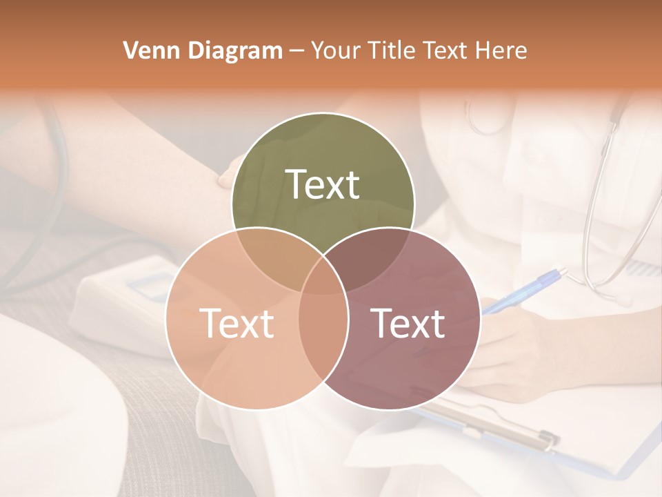 Senior Blood Hand PowerPoint Template