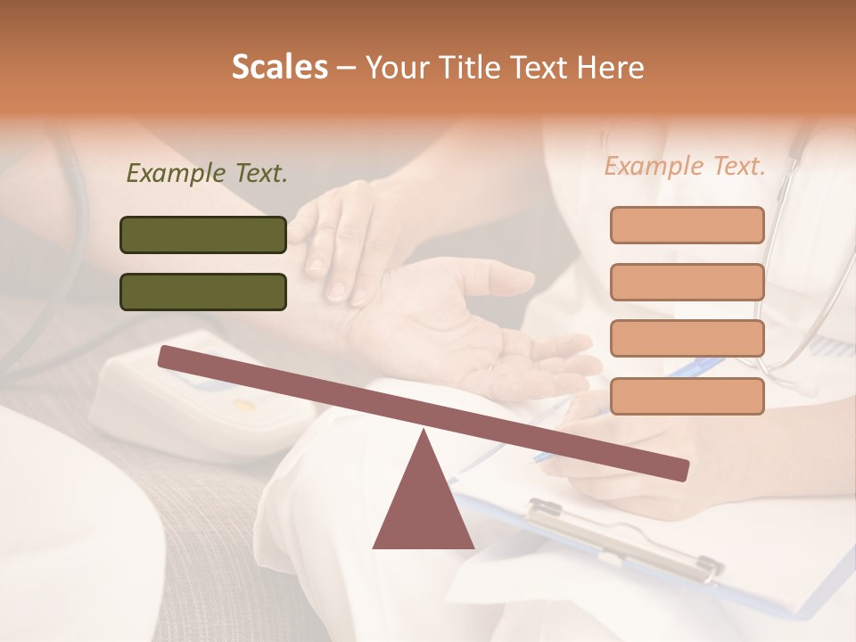 Senior Blood Hand PowerPoint Template