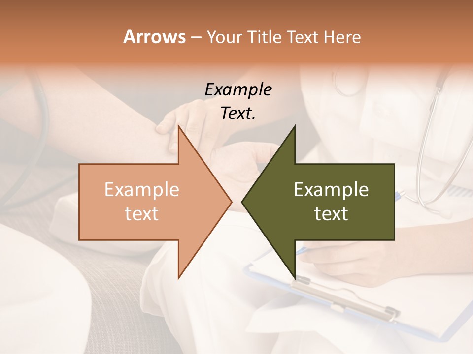 Senior Blood Hand PowerPoint Template