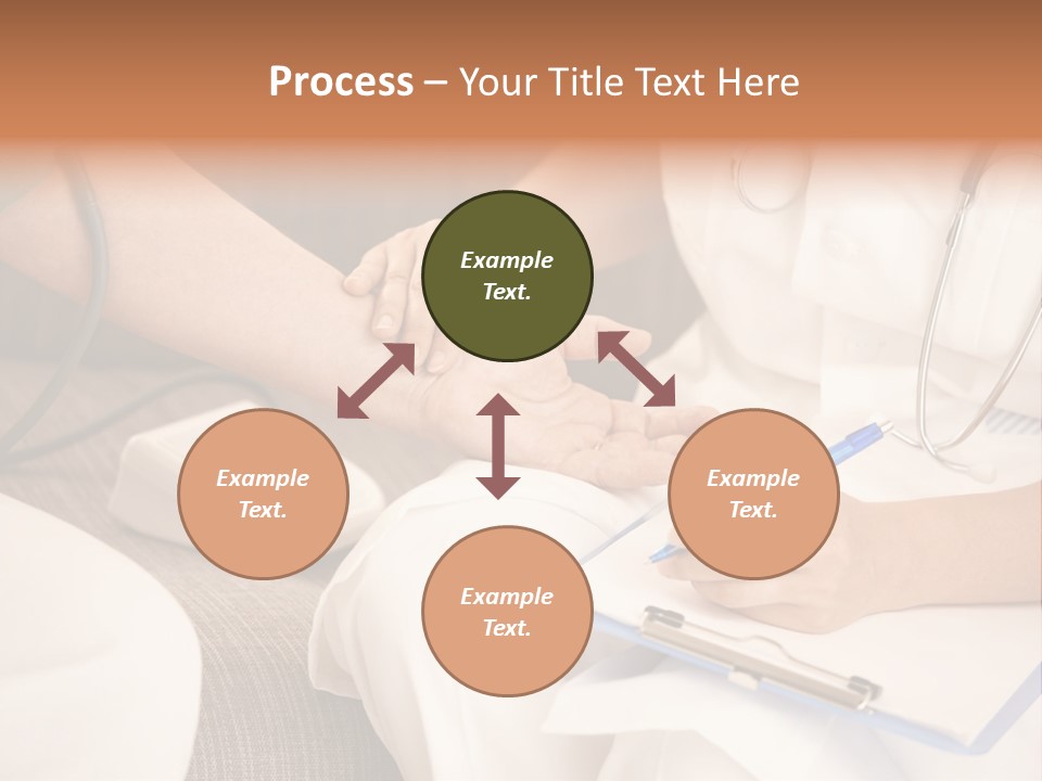 Senior Blood Hand PowerPoint Template