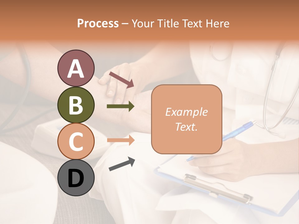 Senior Blood Hand PowerPoint Template