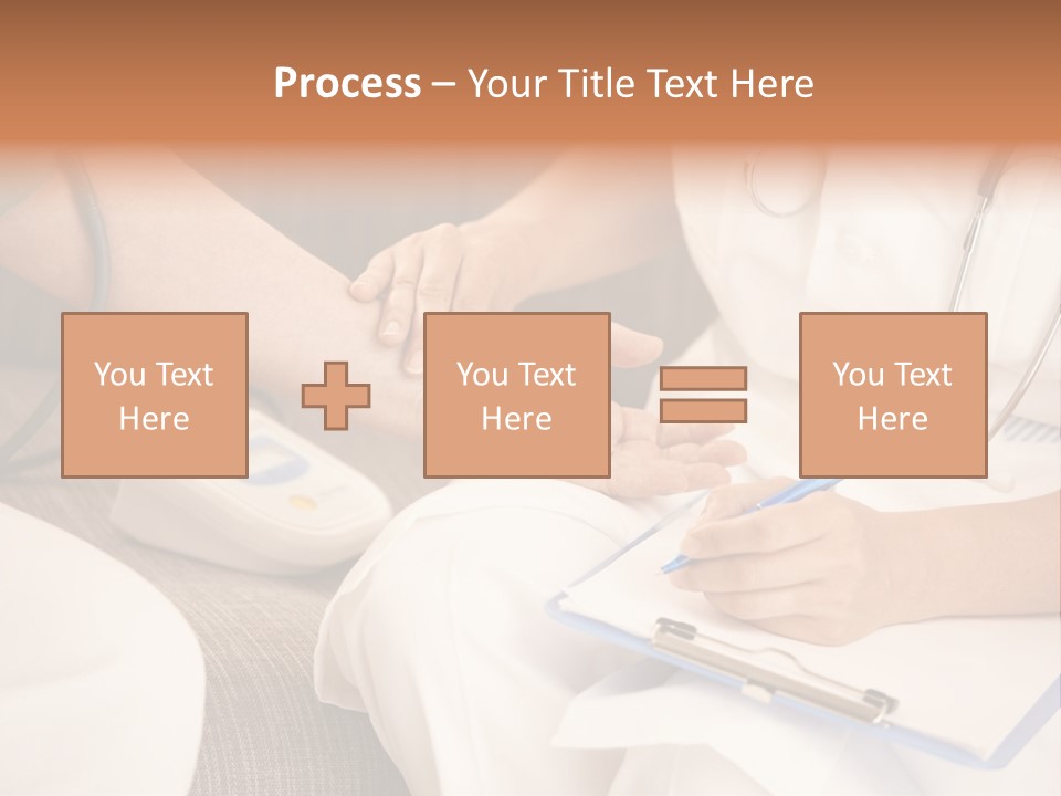 Senior Blood Hand PowerPoint Template