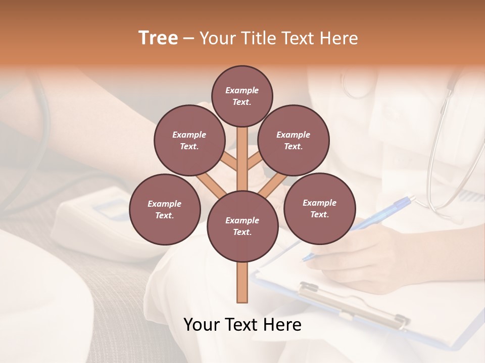 Senior Blood Hand PowerPoint Template