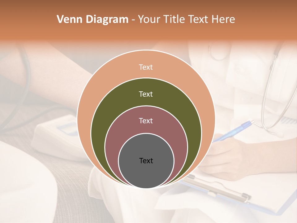 Senior Blood Hand PowerPoint Template