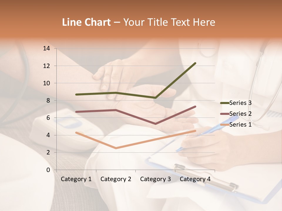 Senior Blood Hand PowerPoint Template