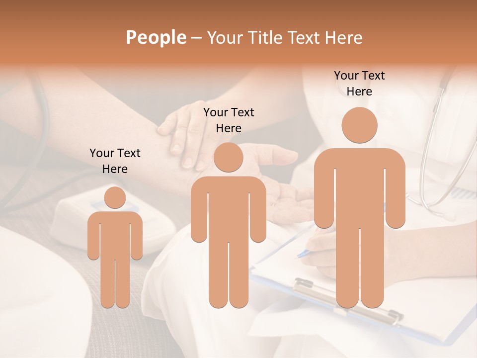 Senior Blood Hand PowerPoint Template