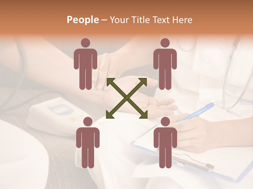 Senior Blood Hand PowerPoint Template