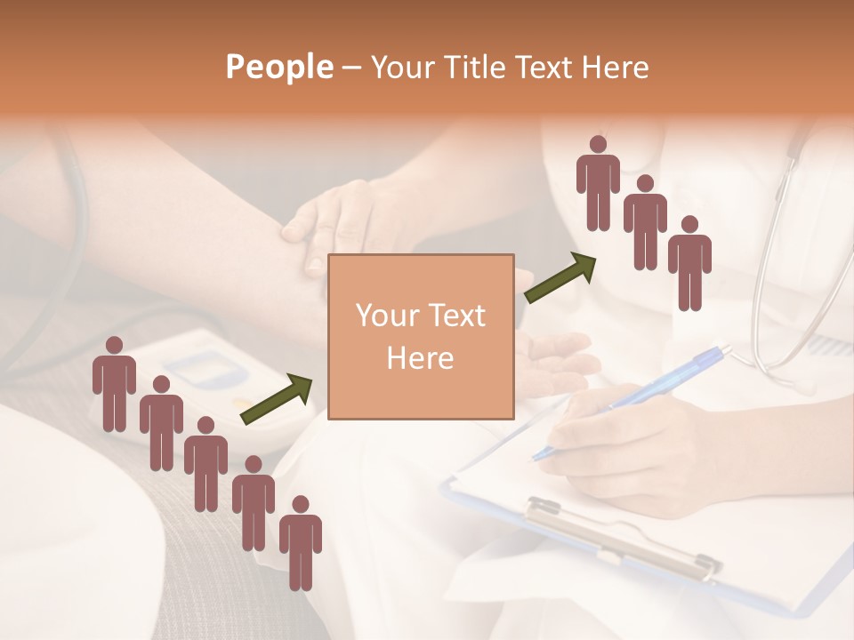 Senior Blood Hand PowerPoint Template