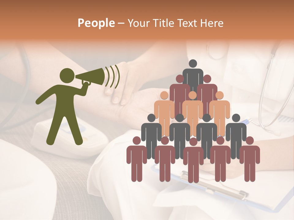 Senior Blood Hand PowerPoint Template