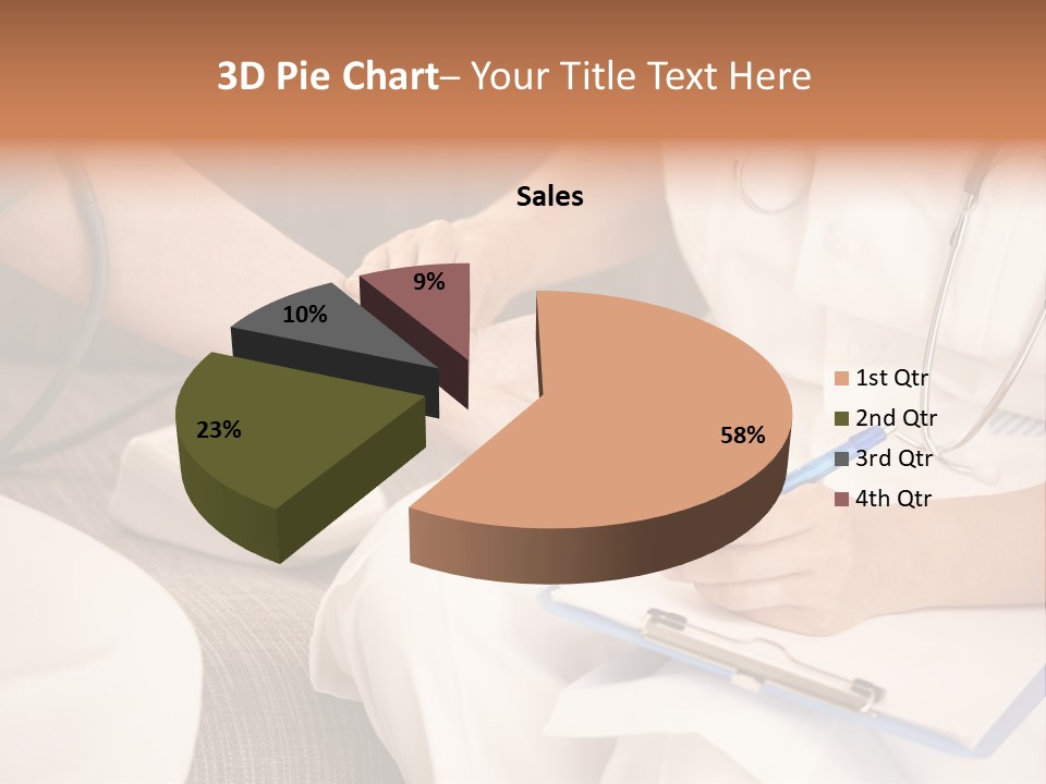 Senior Blood Hand PowerPoint Template