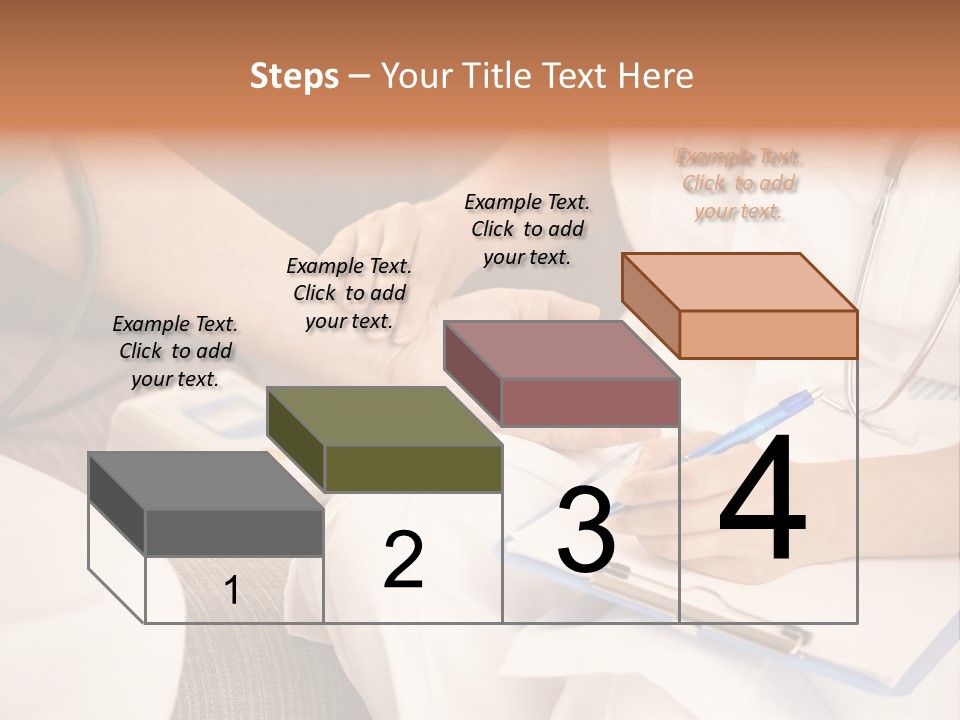 Senior Blood Hand PowerPoint Template