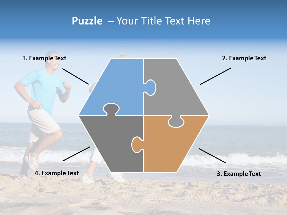 Health Outdoors Caucasian PowerPoint Template