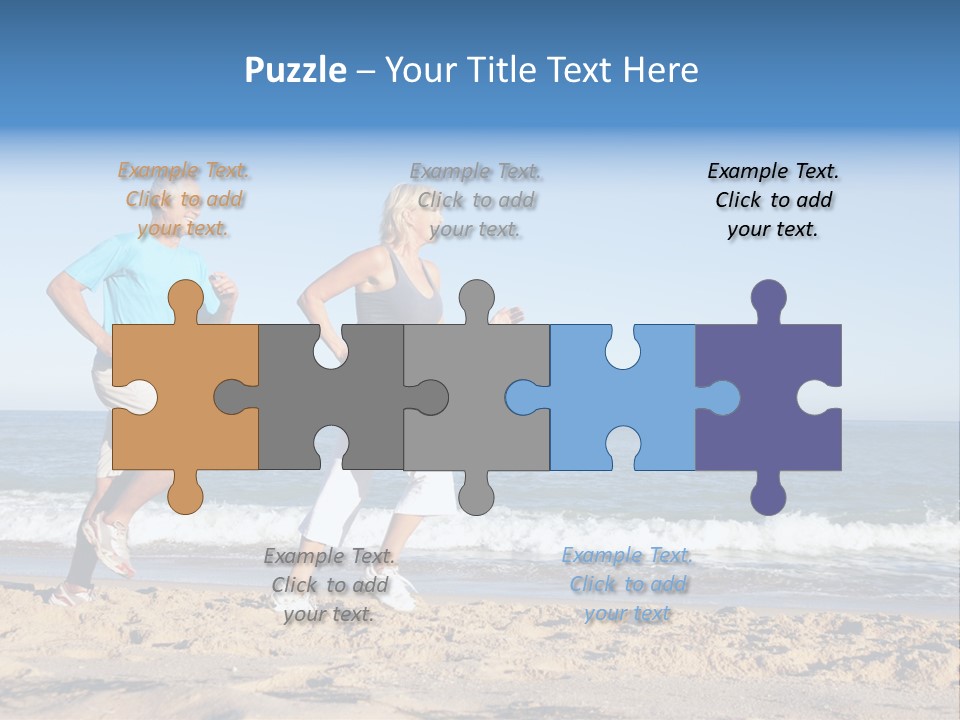 Health Outdoors Caucasian PowerPoint Template