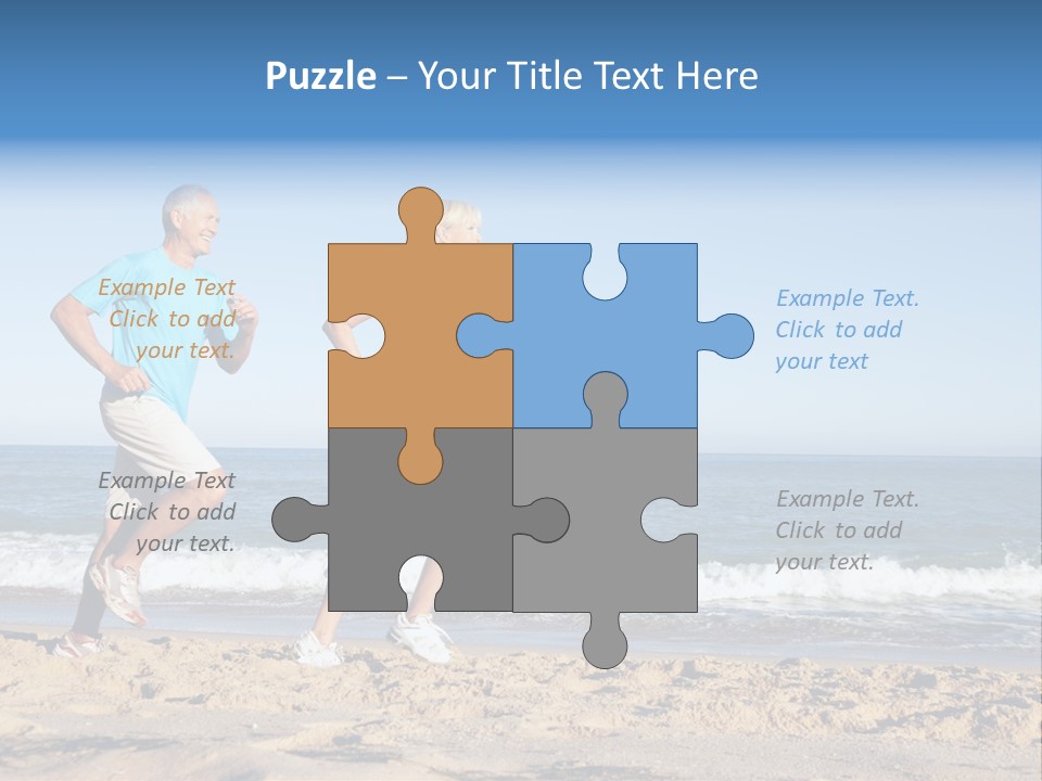 Health Outdoors Caucasian PowerPoint Template