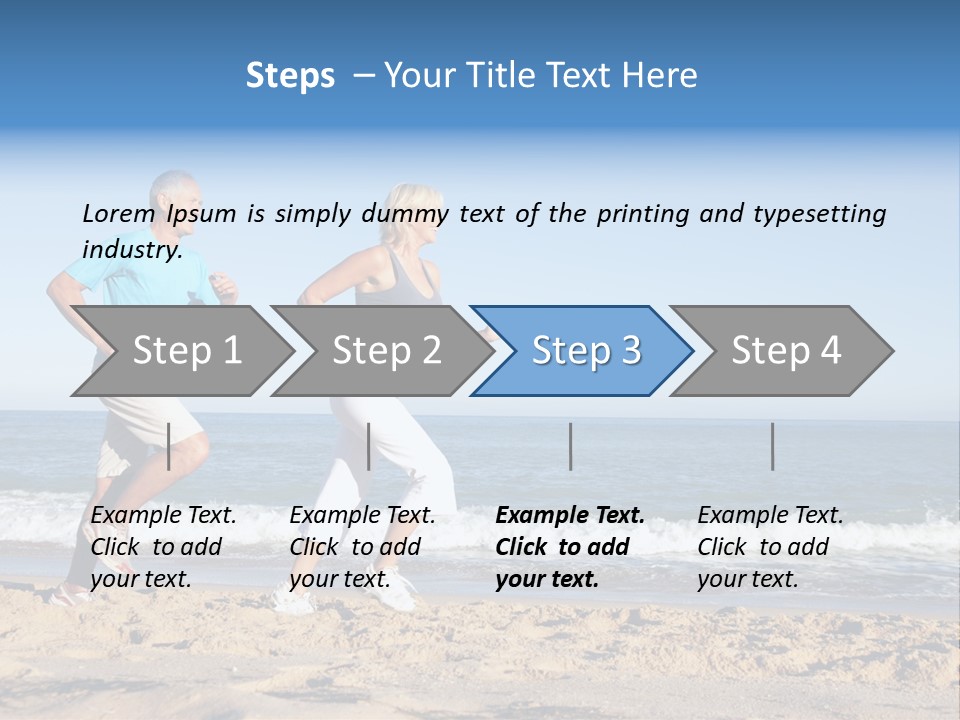 Health Outdoors Caucasian PowerPoint Template