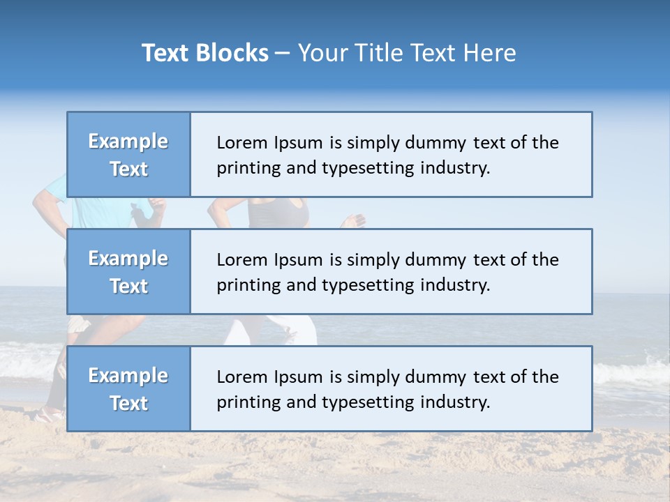 Health Outdoors Caucasian PowerPoint Template