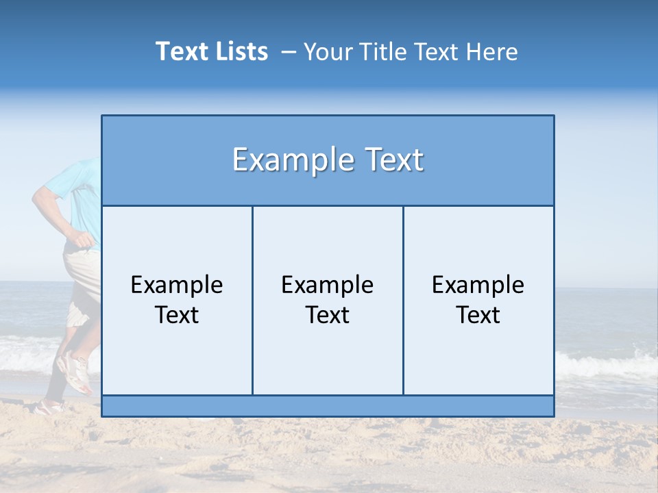 Health Outdoors Caucasian PowerPoint Template