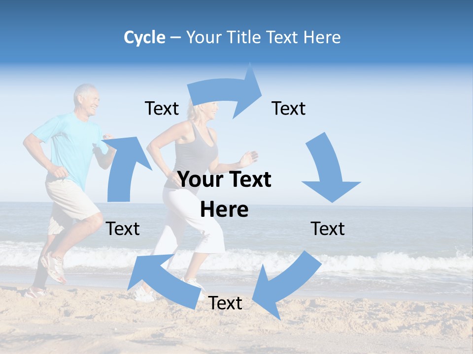 Health Outdoors Caucasian PowerPoint Template