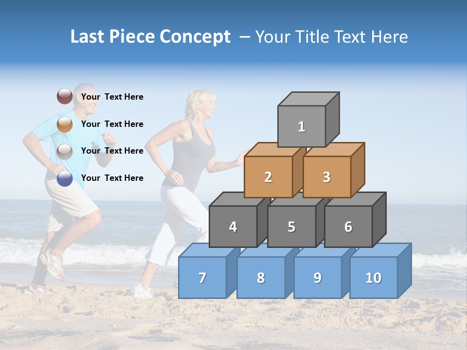 Health Outdoors Caucasian PowerPoint Template