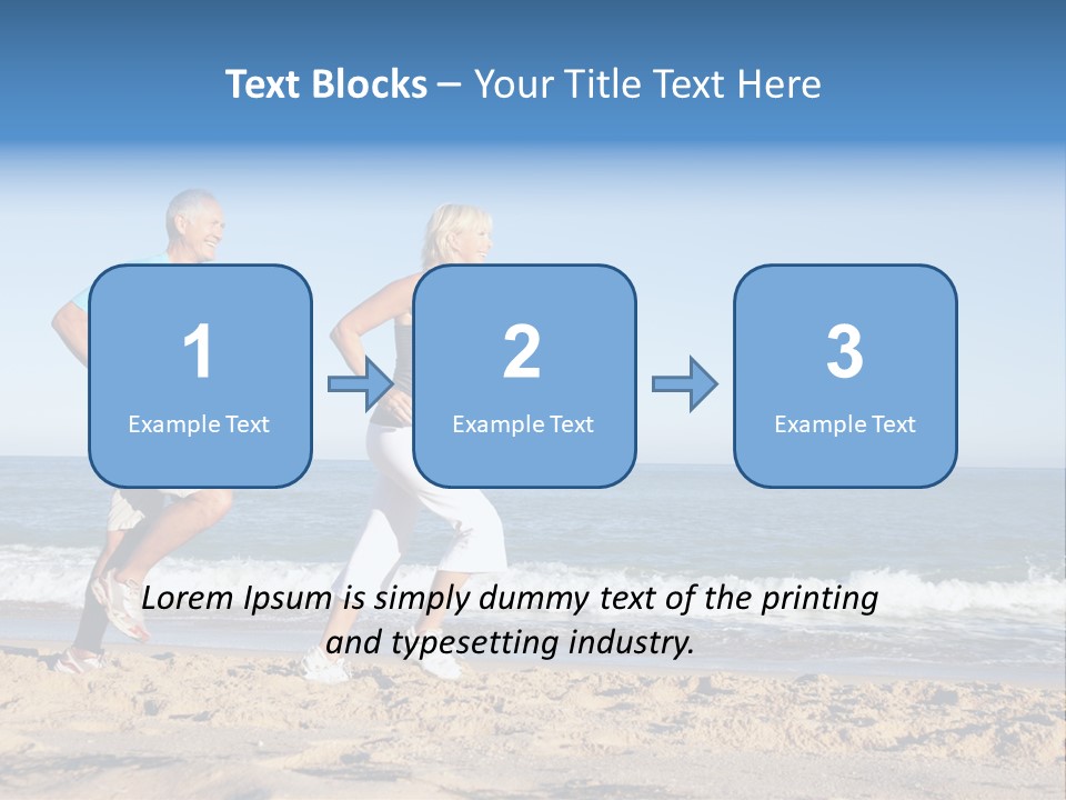 Health Outdoors Caucasian PowerPoint Template