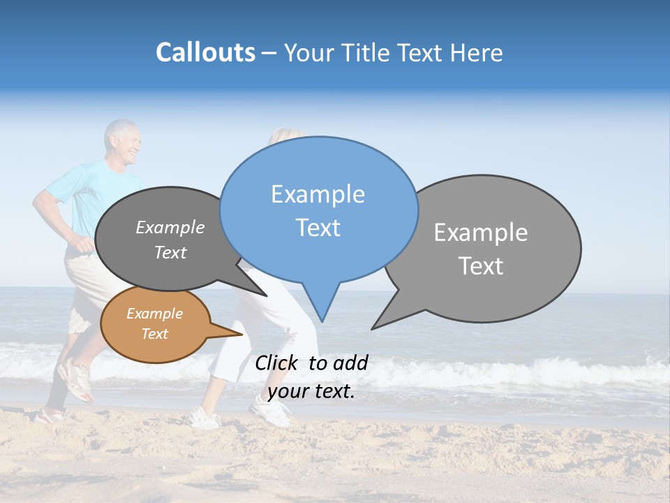 Health Outdoors Caucasian PowerPoint Template