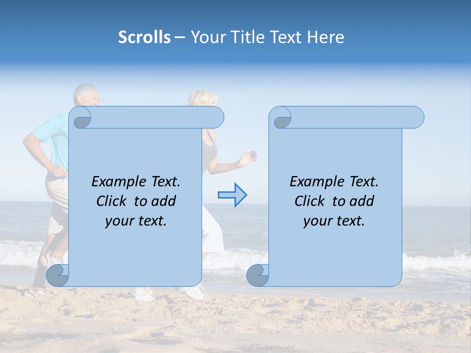 Health Outdoors Caucasian PowerPoint Template