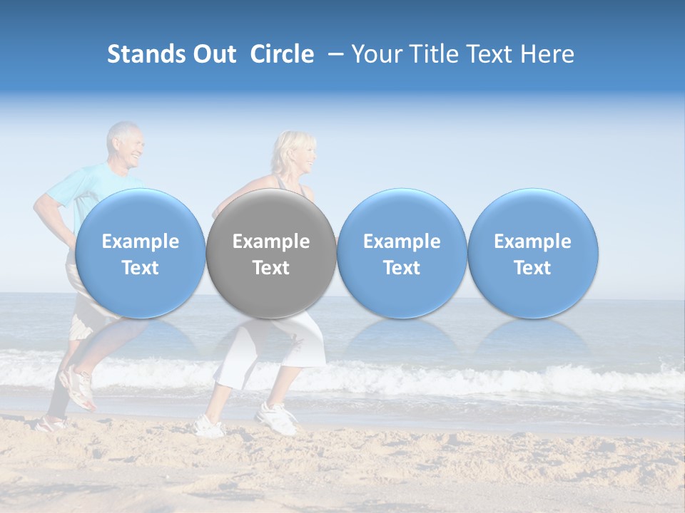 Health Outdoors Caucasian PowerPoint Template