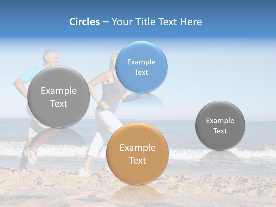 Health Outdoors Caucasian PowerPoint Template