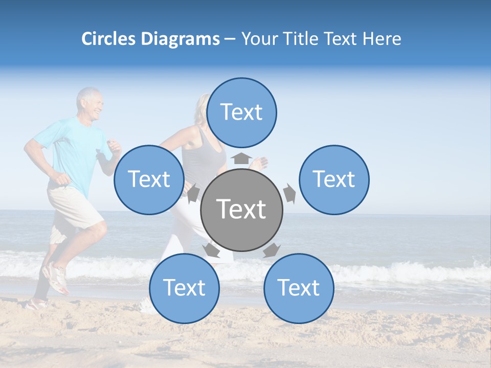 Health Outdoors Caucasian PowerPoint Template