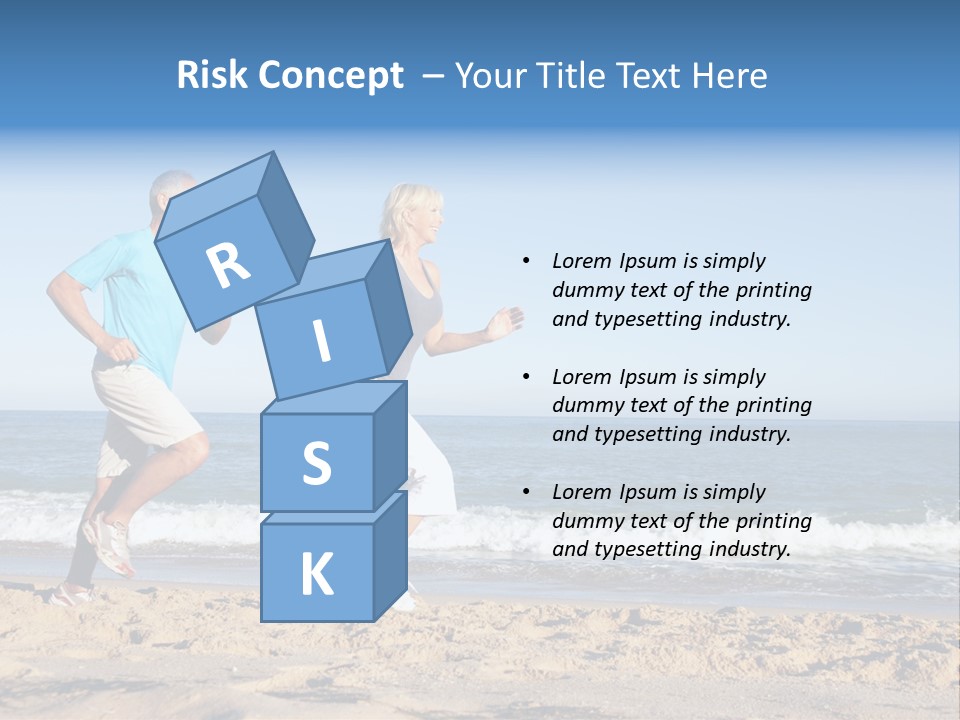 Health Outdoors Caucasian PowerPoint Template