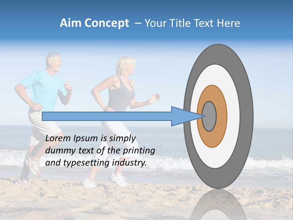 Health Outdoors Caucasian PowerPoint Template