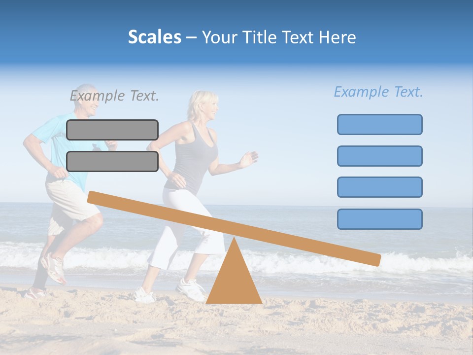 Health Outdoors Caucasian PowerPoint Template