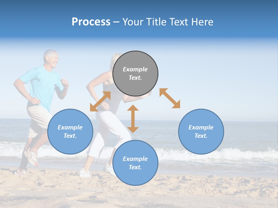 Health Outdoors Caucasian PowerPoint Template