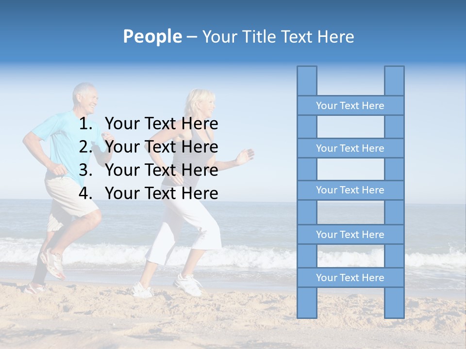 Health Outdoors Caucasian PowerPoint Template