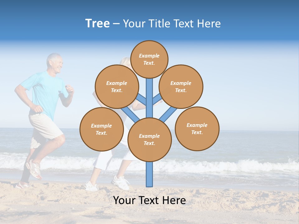 Health Outdoors Caucasian PowerPoint Template