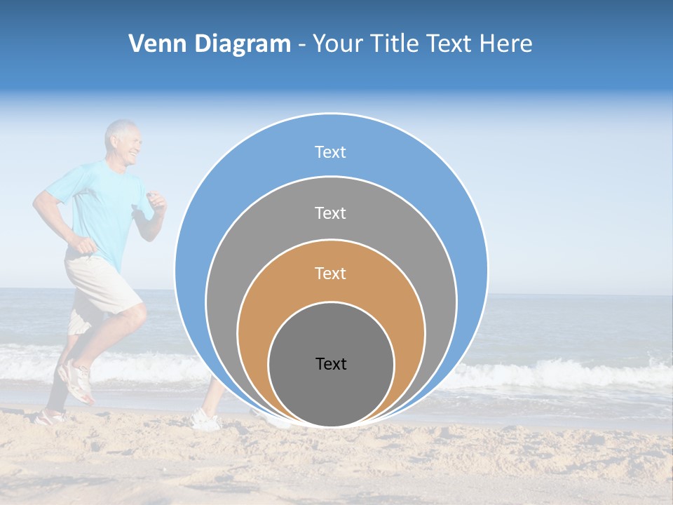 Health Outdoors Caucasian PowerPoint Template