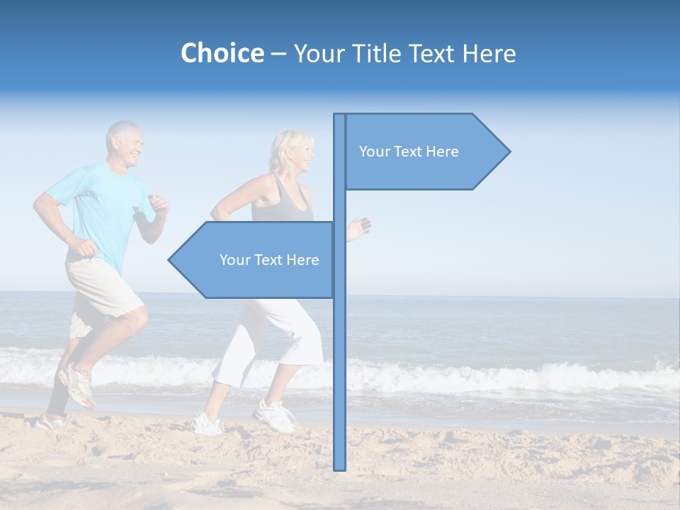 Health Outdoors Caucasian PowerPoint Template