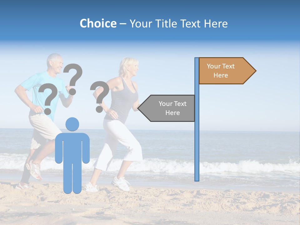 Health Outdoors Caucasian PowerPoint Template