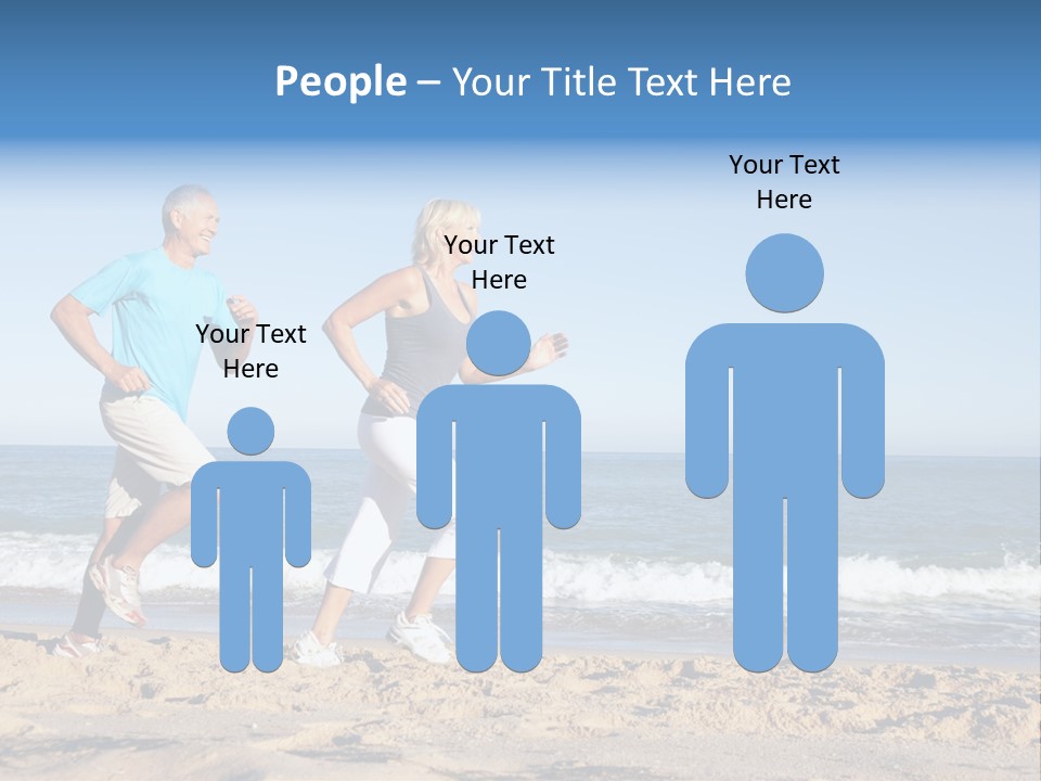 Health Outdoors Caucasian PowerPoint Template