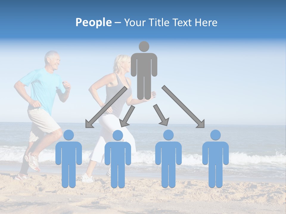 Health Outdoors Caucasian PowerPoint Template