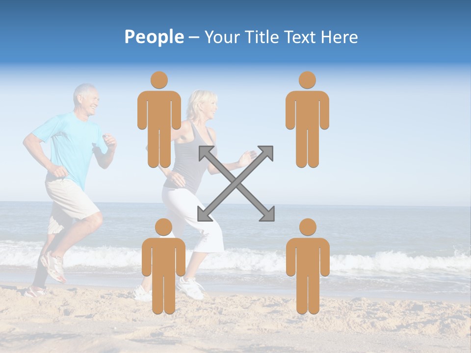 Health Outdoors Caucasian PowerPoint Template