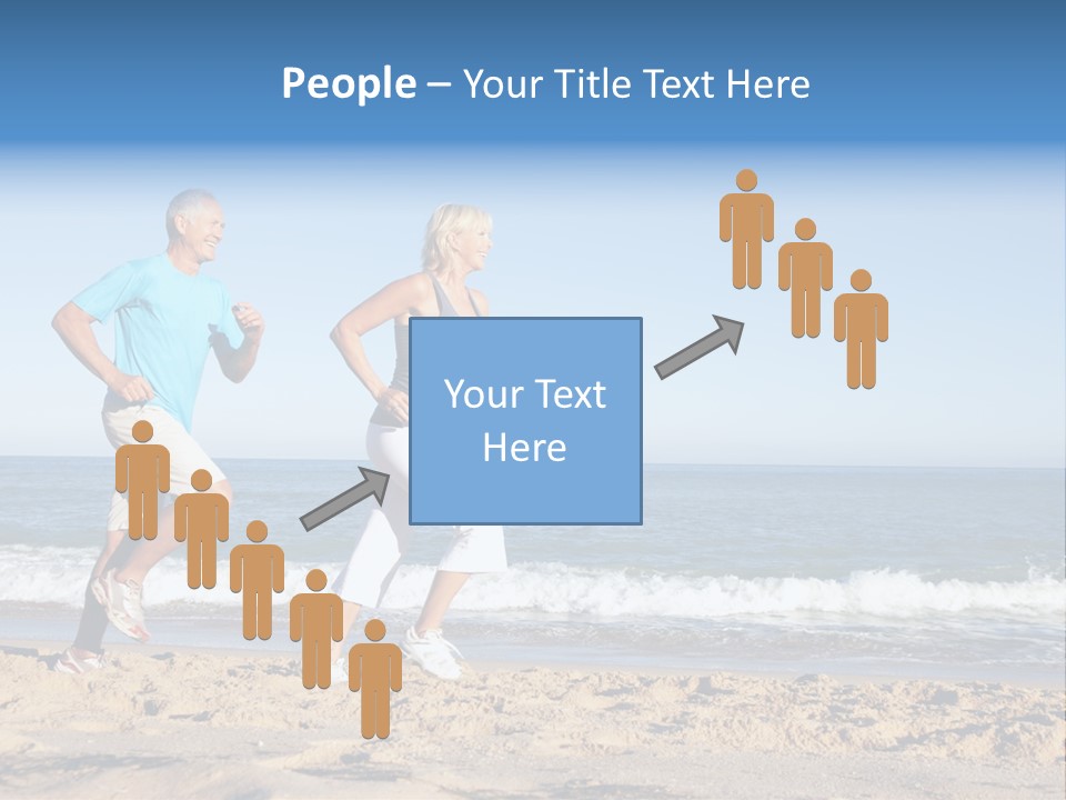 Health Outdoors Caucasian PowerPoint Template